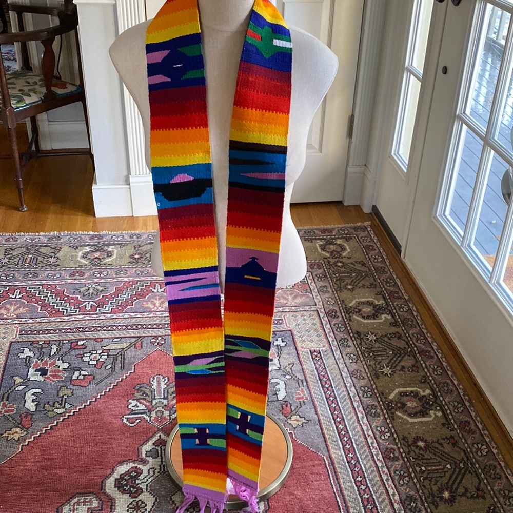 Vibrant woven belt/ scarf